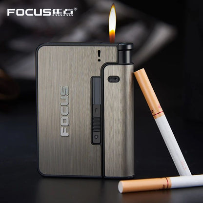 Focus Cigarettes Case With Lighter.