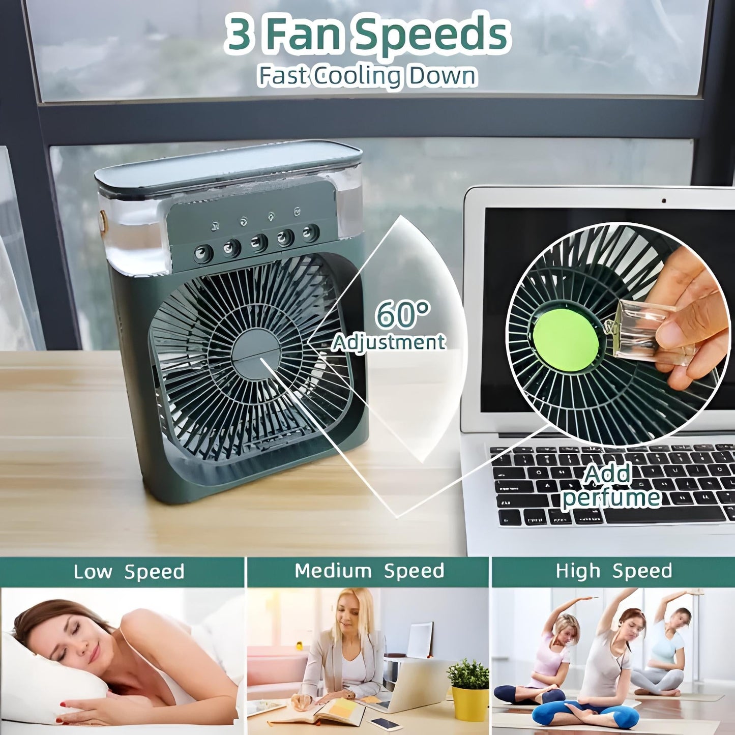 3 In 1 coolig Fan Air Conditioner