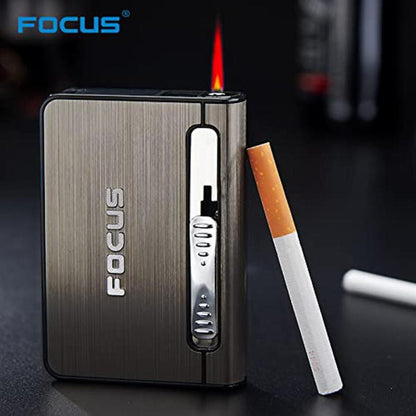 Focus Cigarettes Case With Lighter.